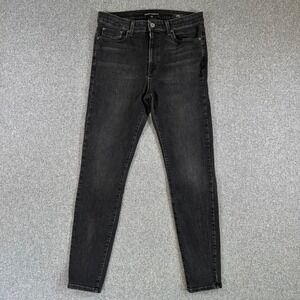 Modern American Soho High Ankle Jeans Vintage Black Skinny Denim Womens 29 USA